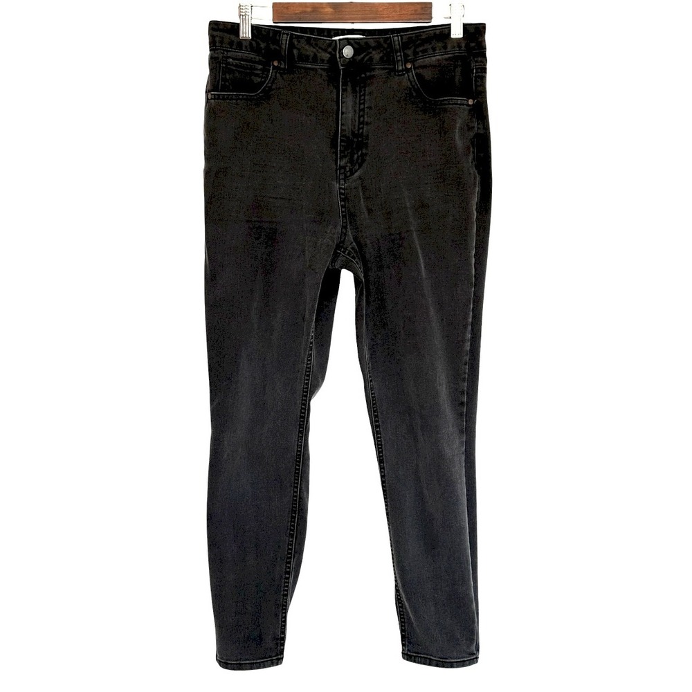 AND NOW THIS Jeans Women's Size 31 Black High Rise Skinny Pockets - Picture 1 of 11